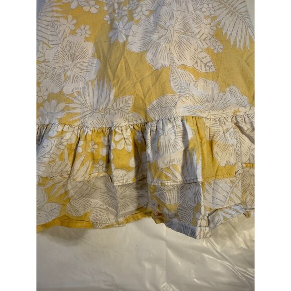 Janie and Jack Boutique Dress Girls Size 4 Yellow Sundress Ruffles - Picture 3 of 4